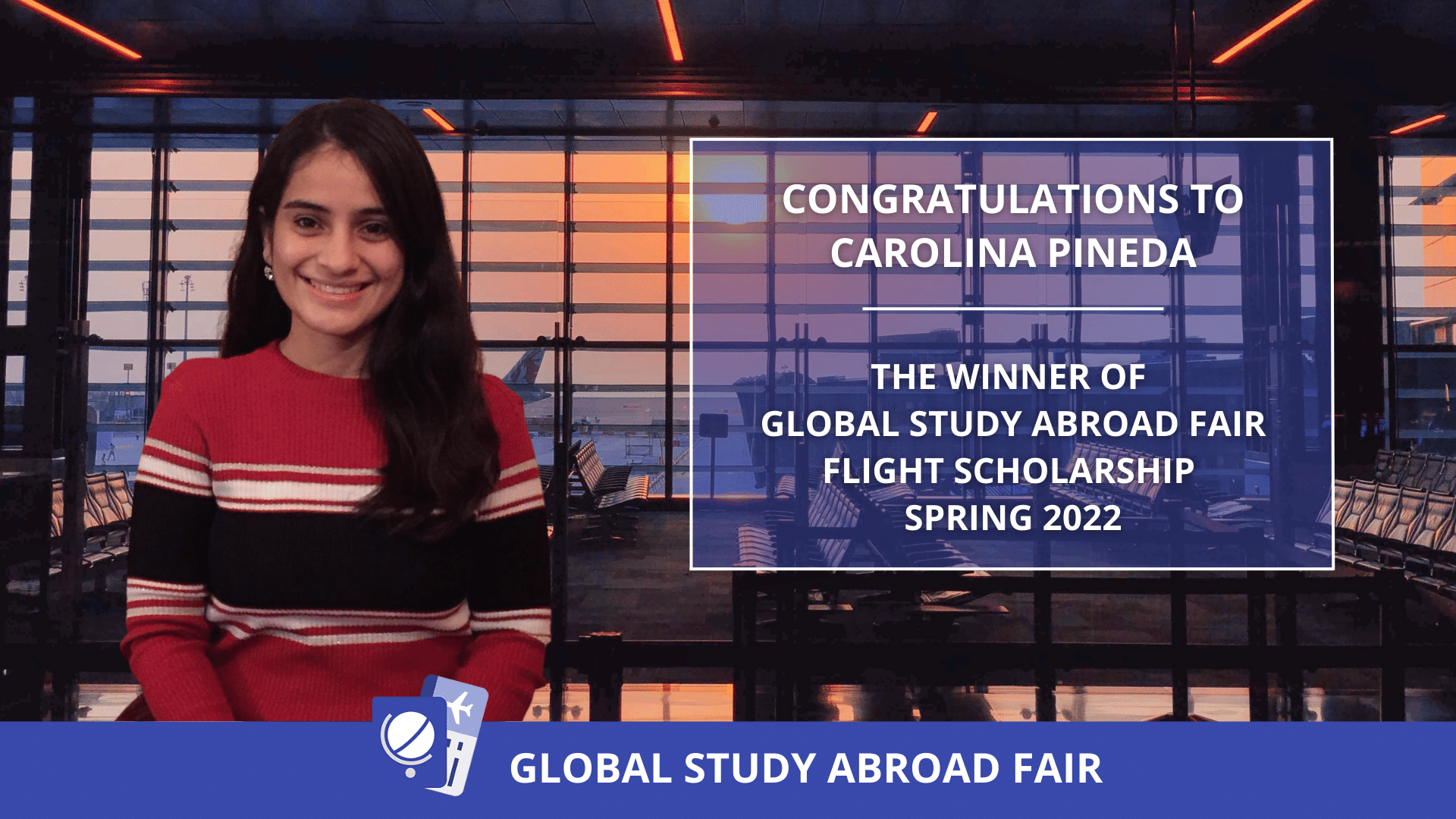 Winner of the Global Study Abroad Fair Scholarship Spring 2022